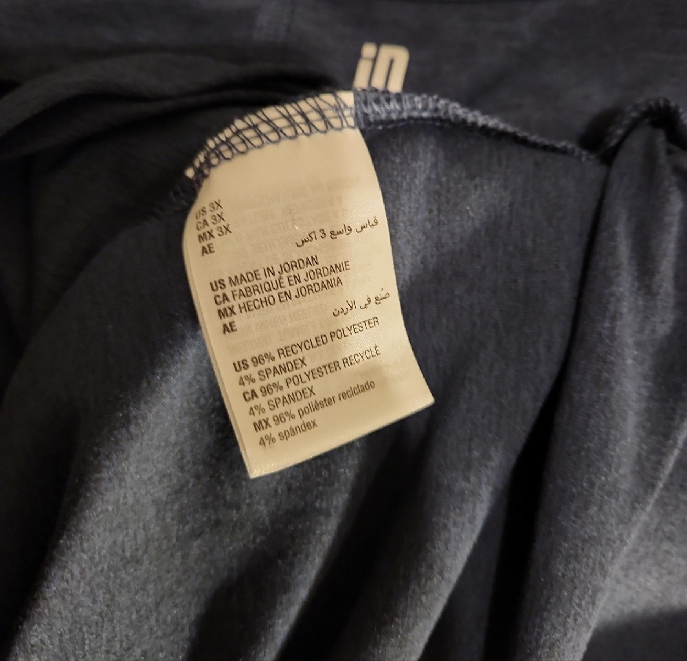Ideology Women's Navy Twist Front Short Sleeve Tee 3X - Picture 6 of 7